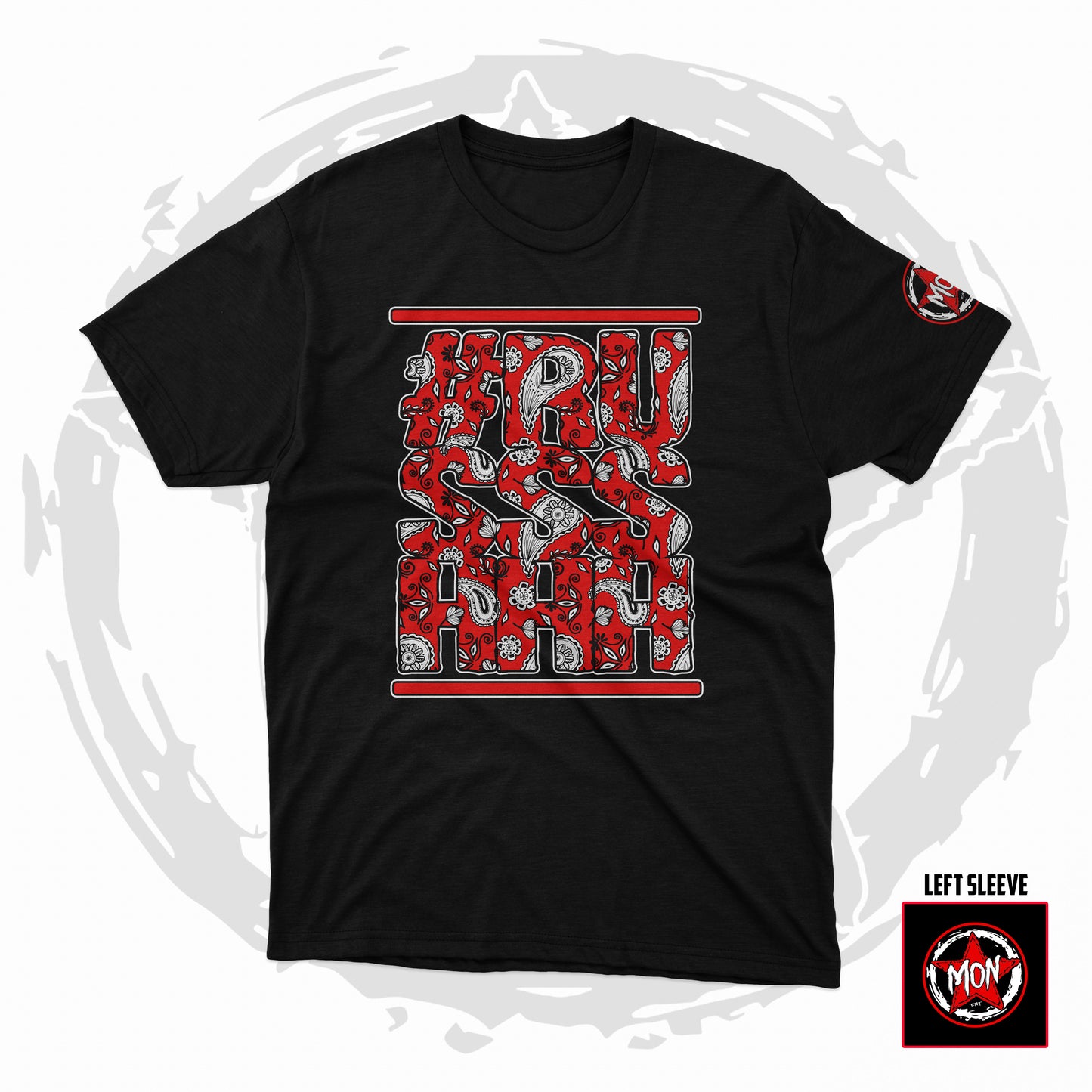 #RUSSSHHH "Paisley" T-Shirt (Red)