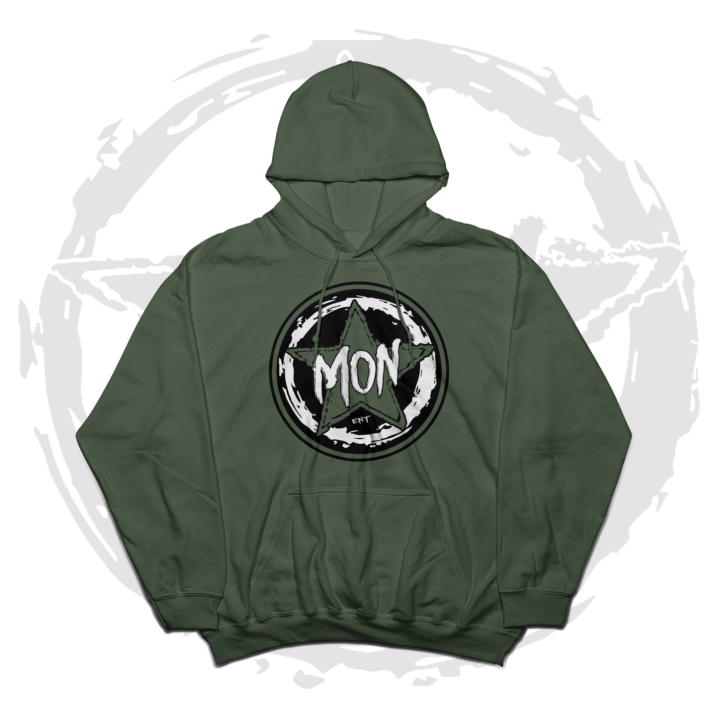 Military Green Monstar Logo Hoodie