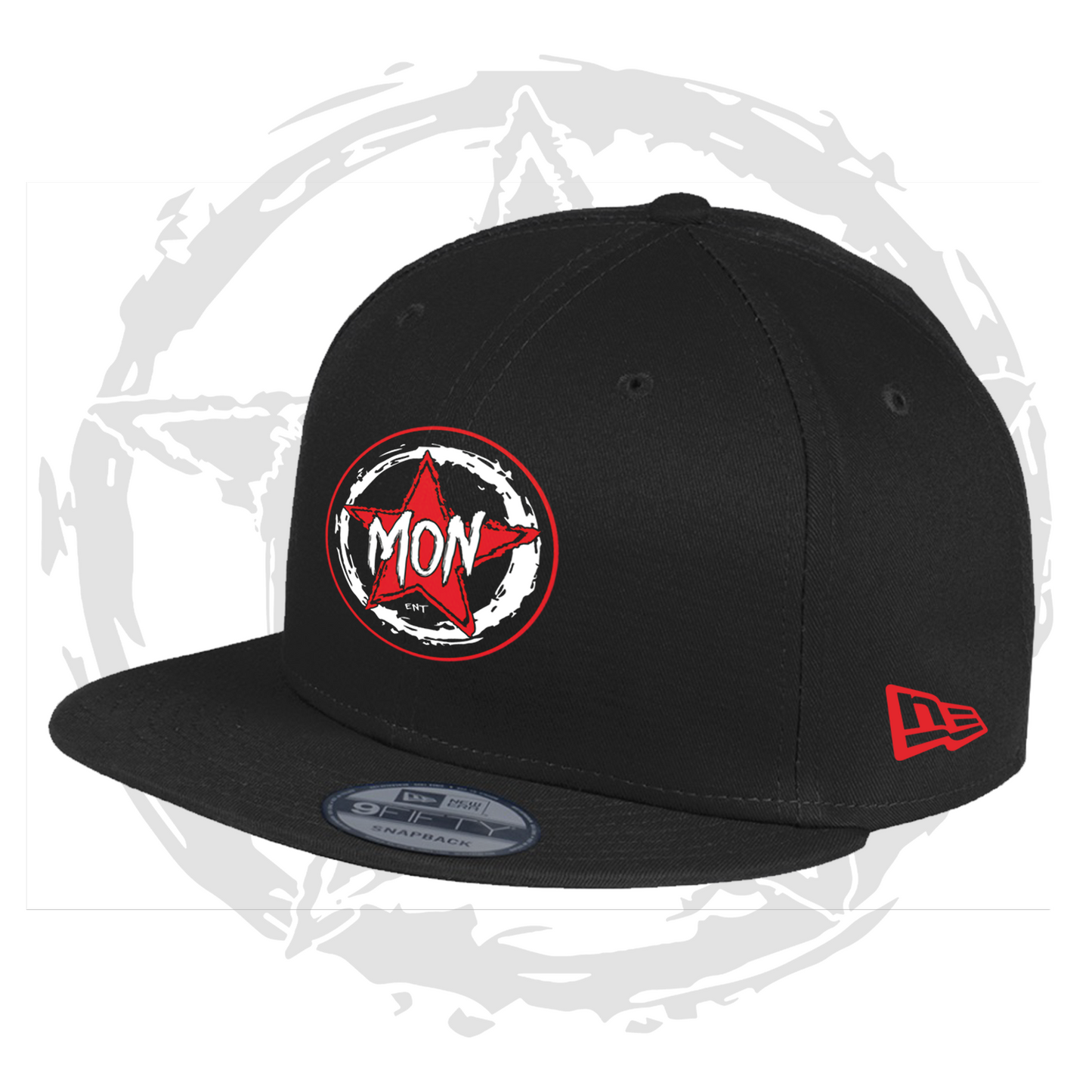 Monstar Logo Snapback (Red)