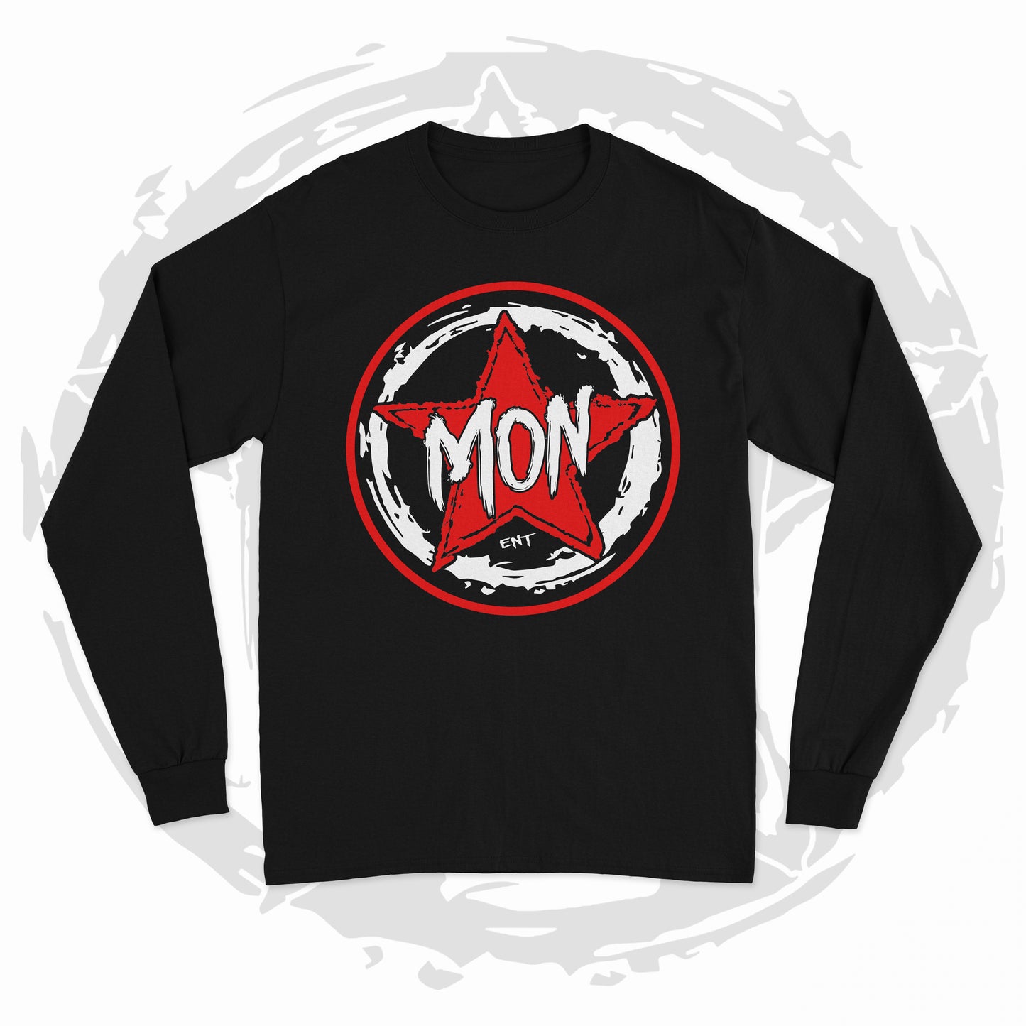 Monstar Logo (Red) Long Sleeve Tee